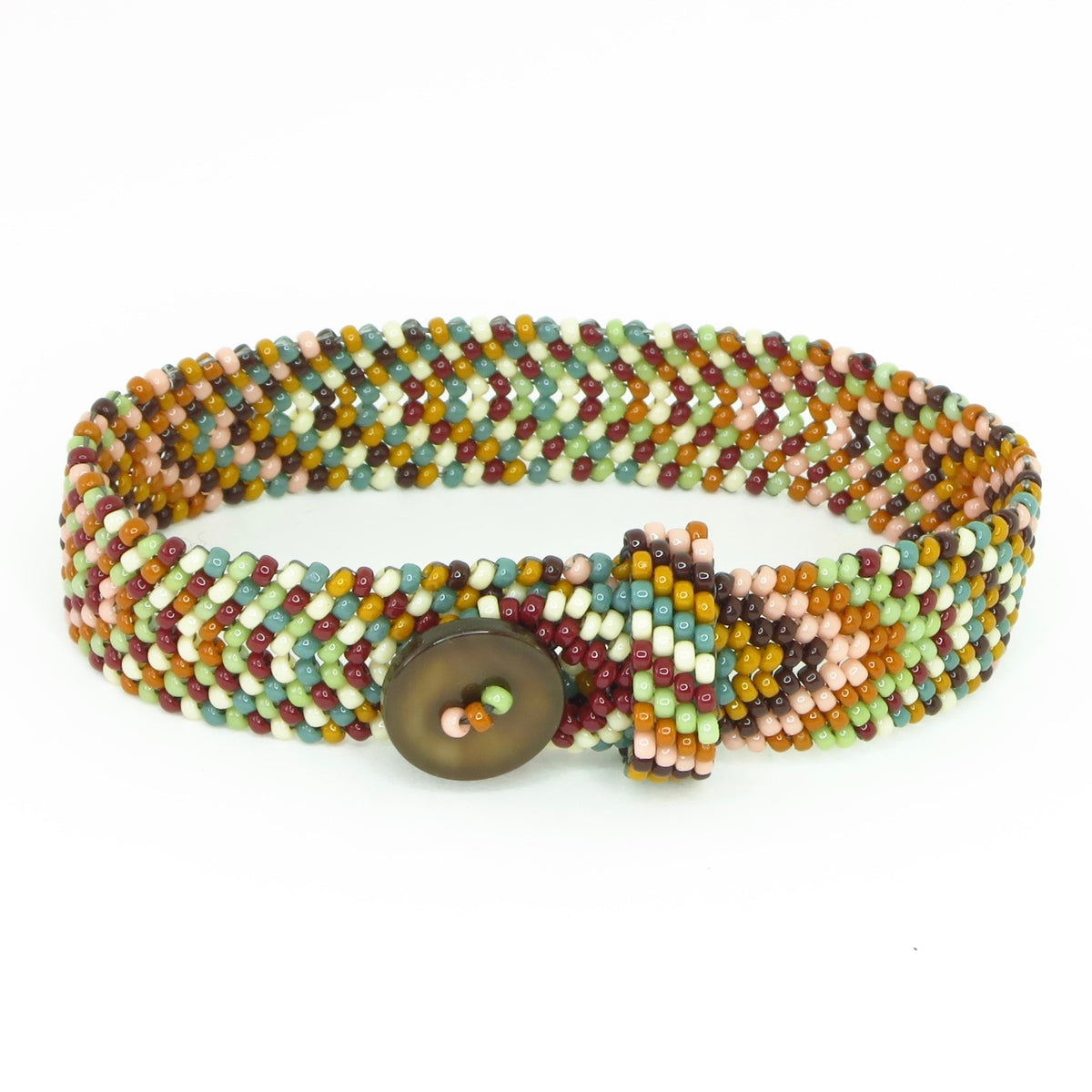 Chevron Button Bracelet