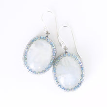 Load image into Gallery viewer, Oval Moonstone Cabochon Earrings