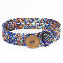 Load image into Gallery viewer, Chevron Button Bracelet