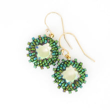 Load image into Gallery viewer, Clear Soft Square Bezeled Earrings