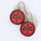 Dragonfly Czech Glass Earrings