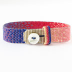 Extra Narrow Ombré Button Bracelet