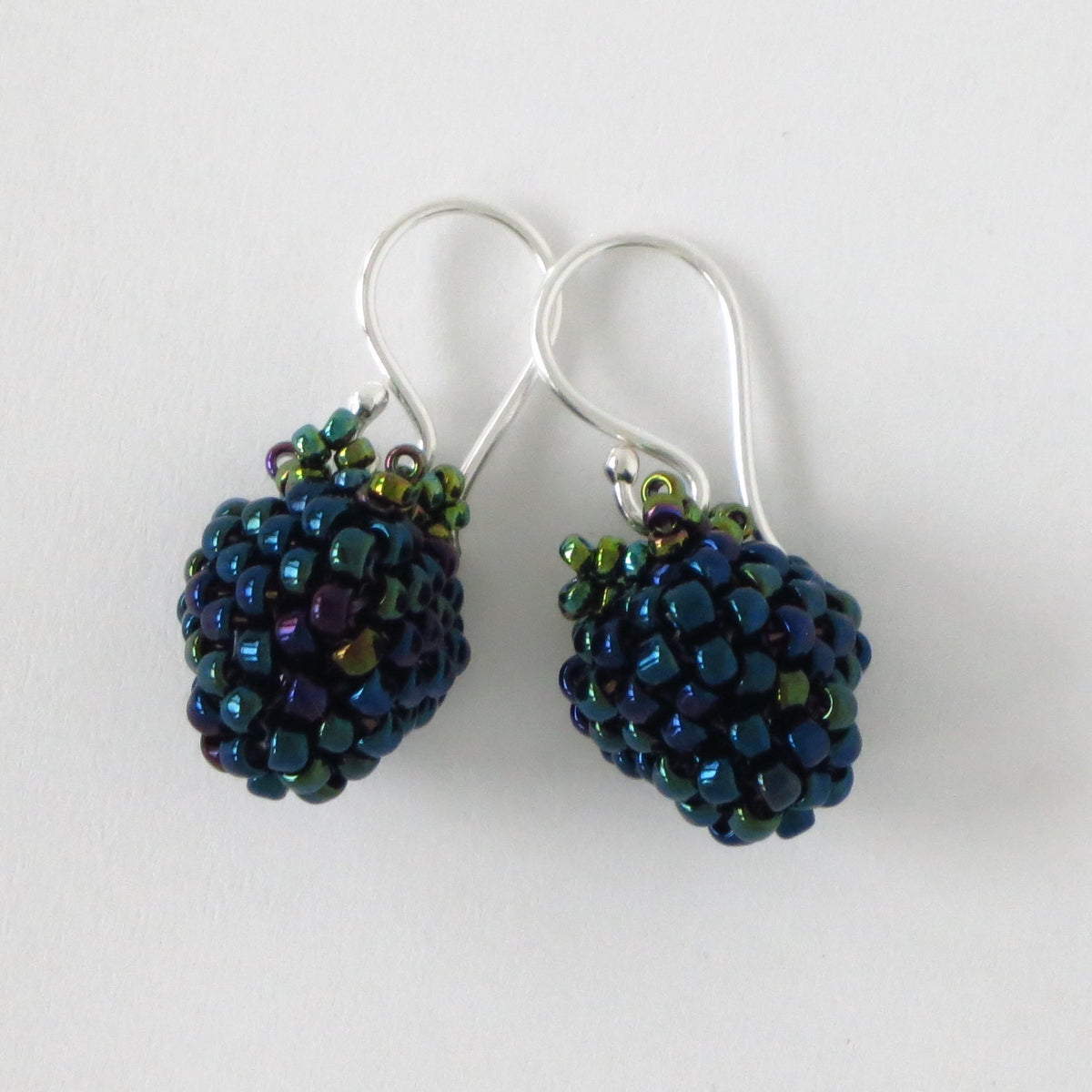 Black/Red Berry Earrings