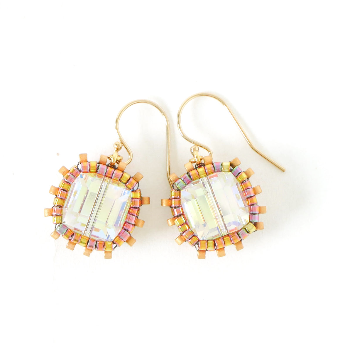Crystal Cube Earrings
