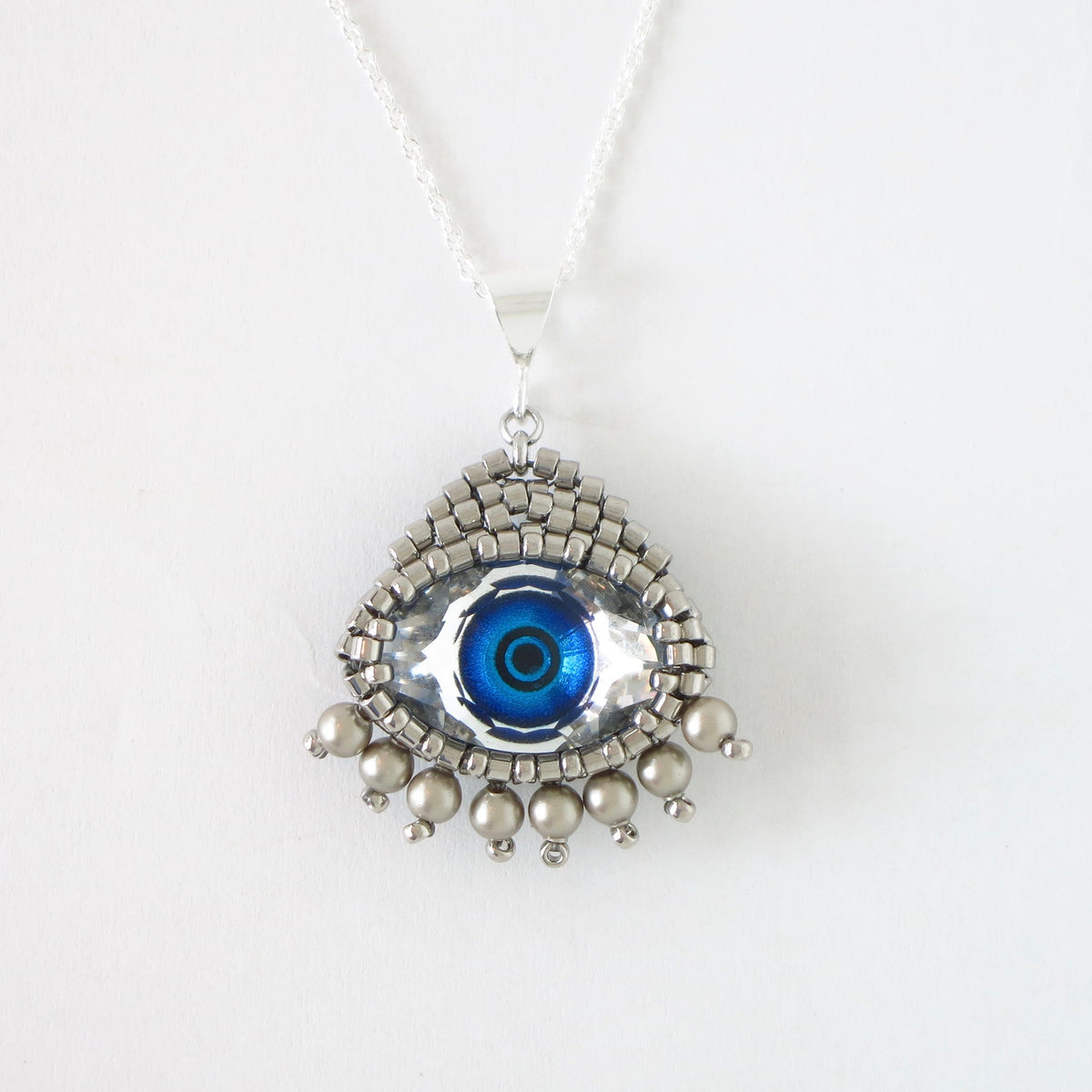 Swarovski Crystal Evil Eye Charm Earrings