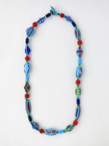 Whimsical Beaded Beads Necklace & Earrings