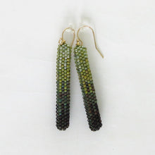 Load image into Gallery viewer, Beaded Column Earrings, Short and Long