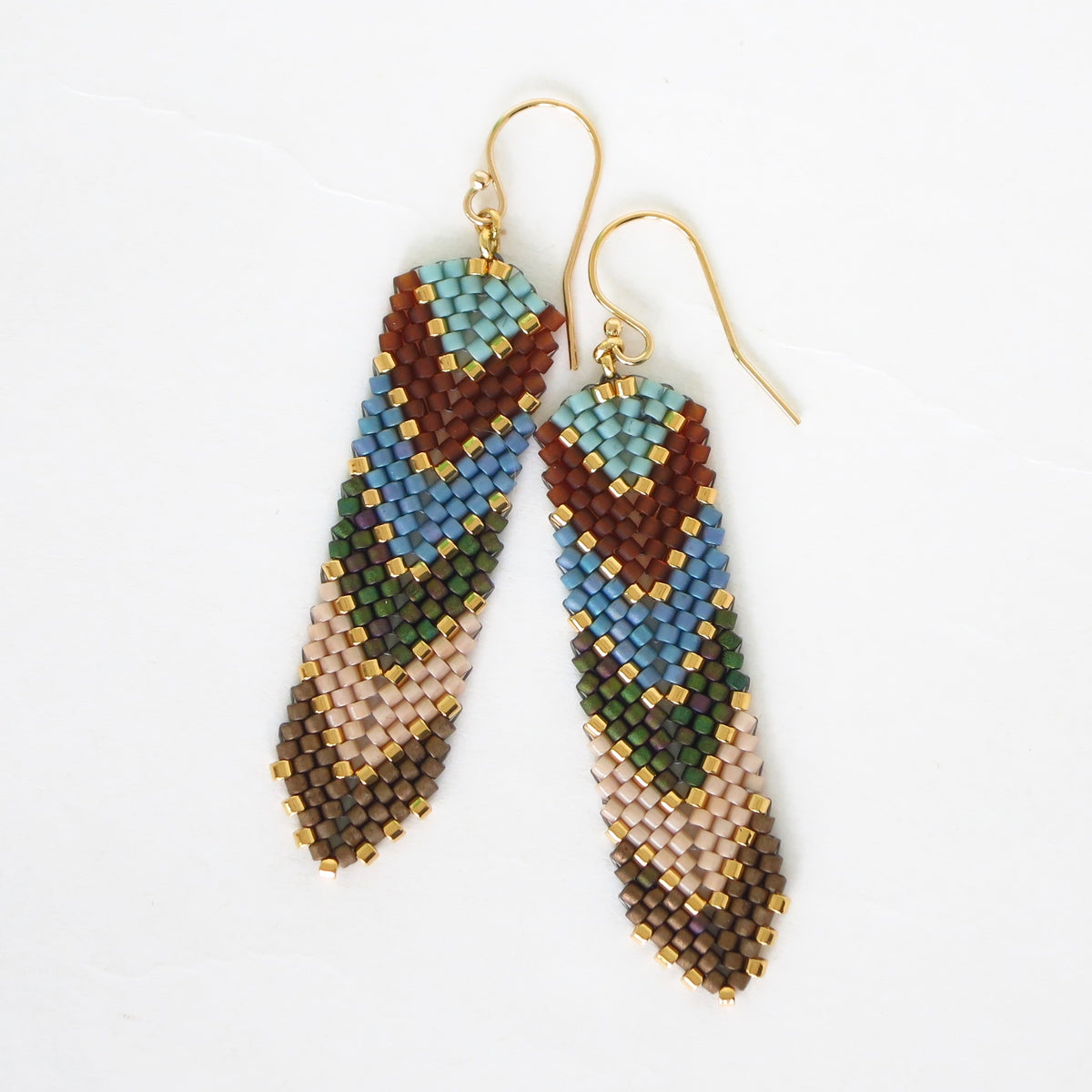 Chevron Drop Earrings