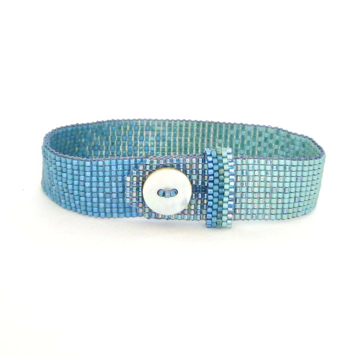 Extra Narrow Ombré Button Bracelet