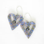 Woven Heart Earrings with Pearls