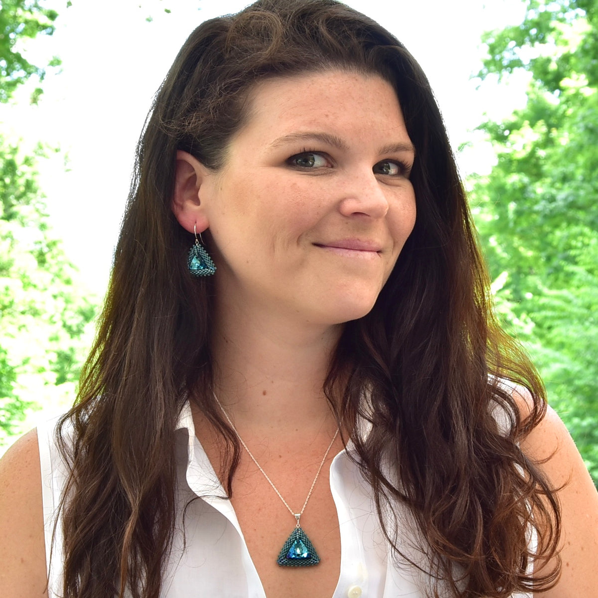 Triangle Drop Earrings & Pendants