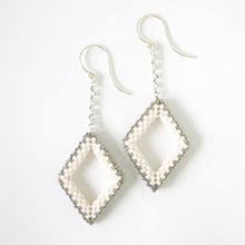 Load image into Gallery viewer, Open Diamonds Chain Station Earrings