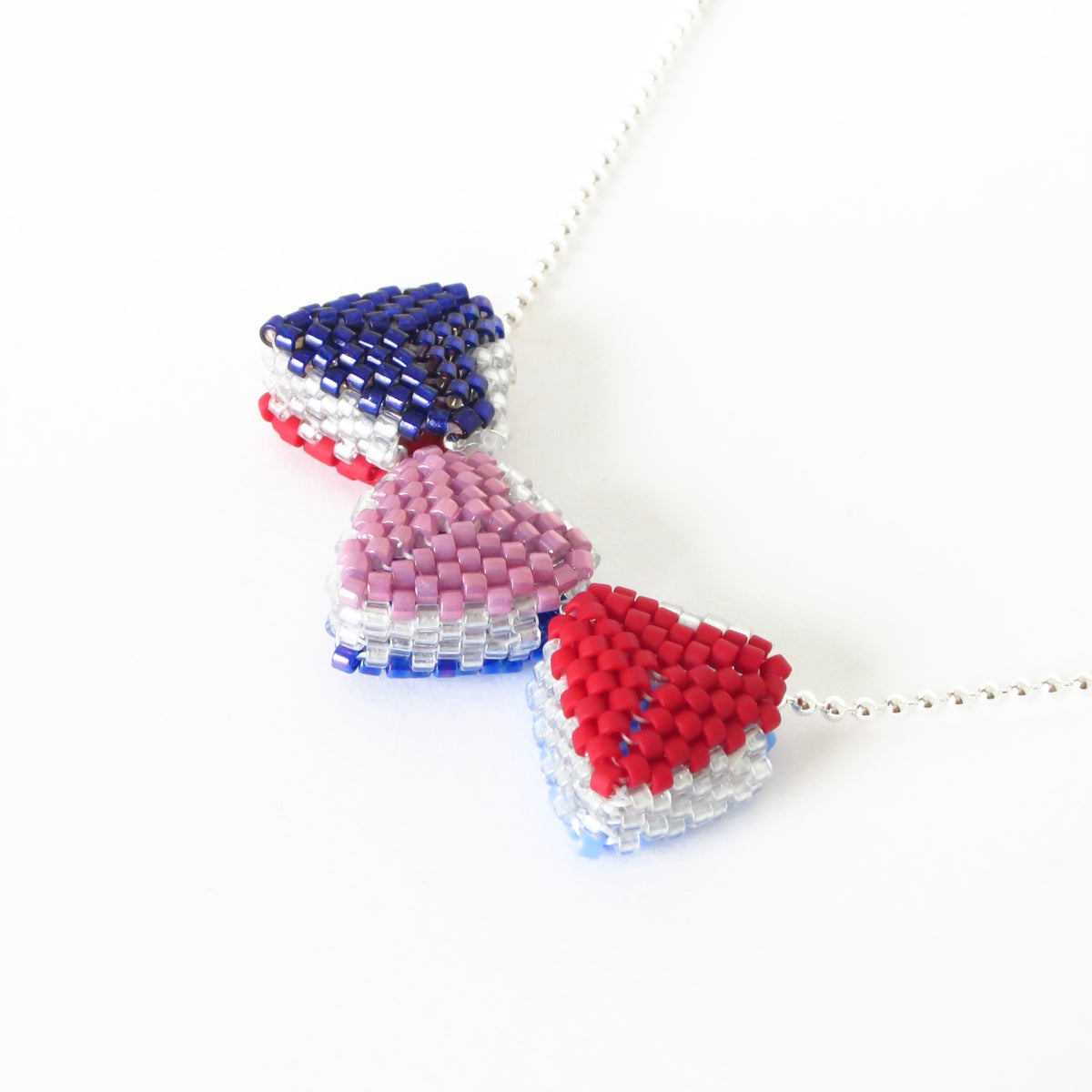 Mini Reversible Heart Charm Pattern Only