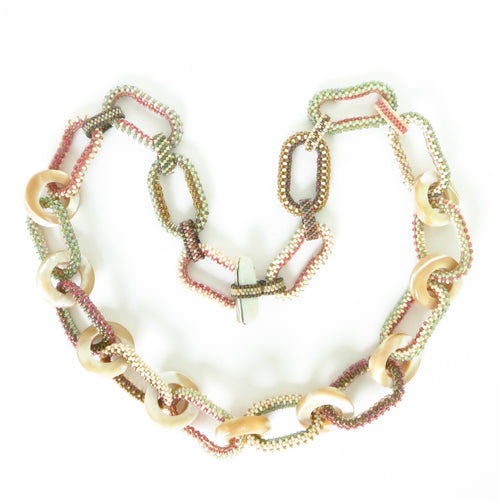 Oval Woven Links Necklace
