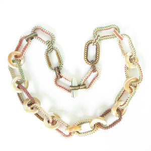 Oval Woven Links Necklace