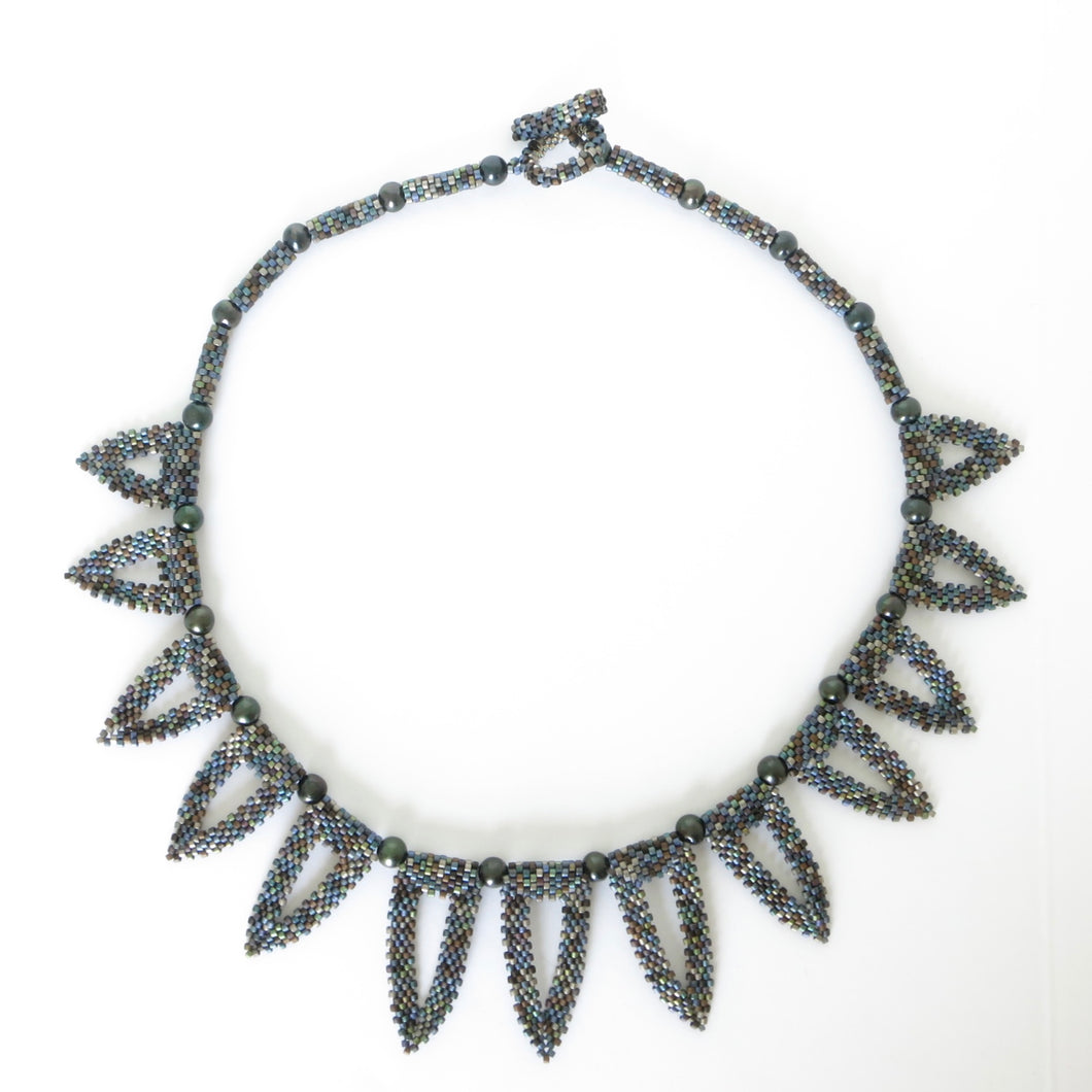 Triangle Leaves Necklace