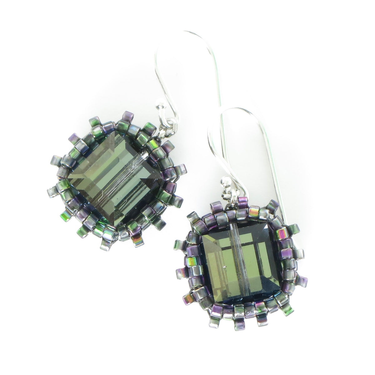 Crystal Cube Earrings