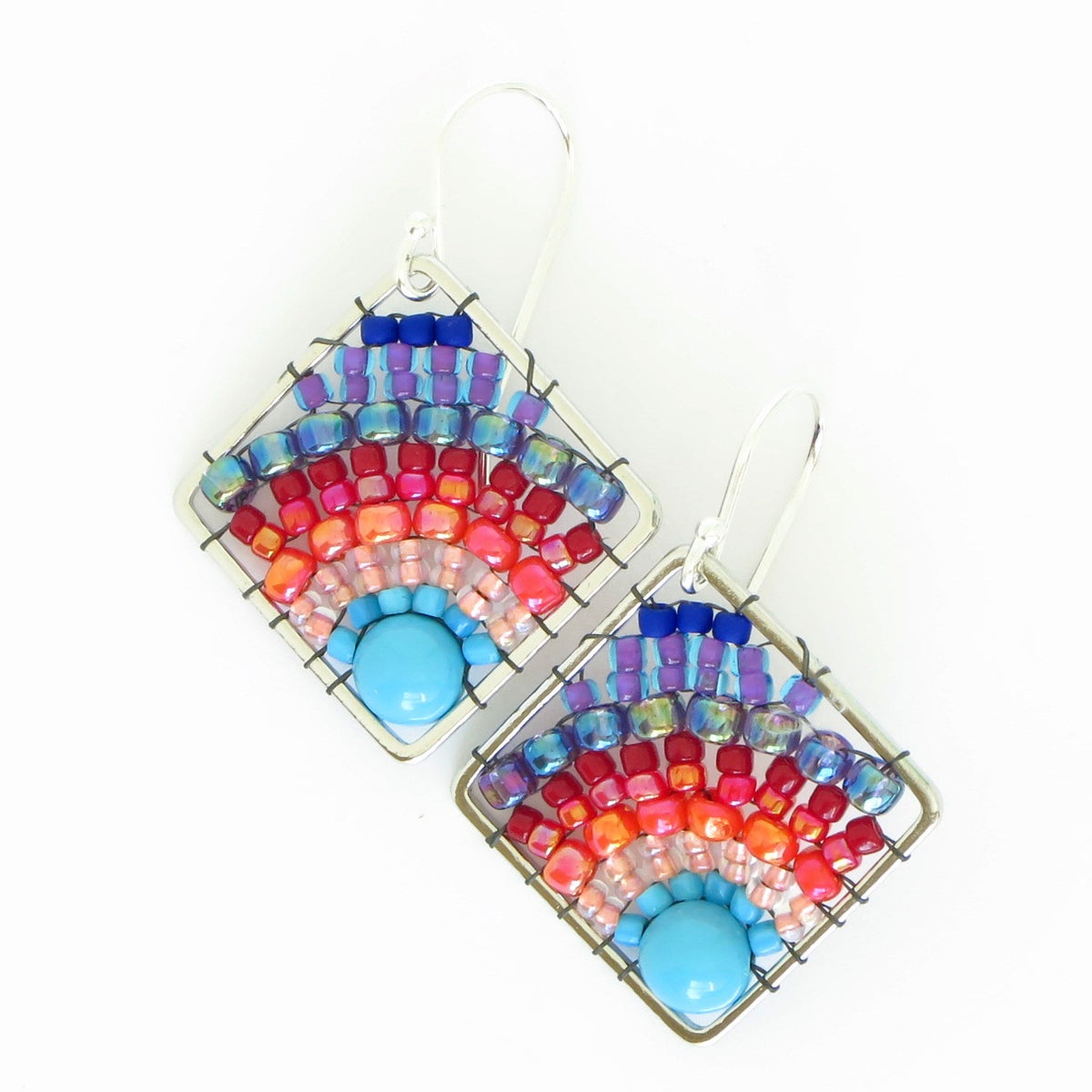 Diamond Rainbow Eclipse Earrings
