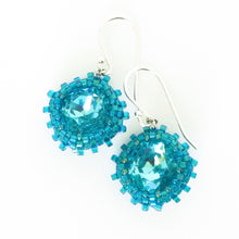Load image into Gallery viewer, Soft Square Crystal Bezeled Earrings