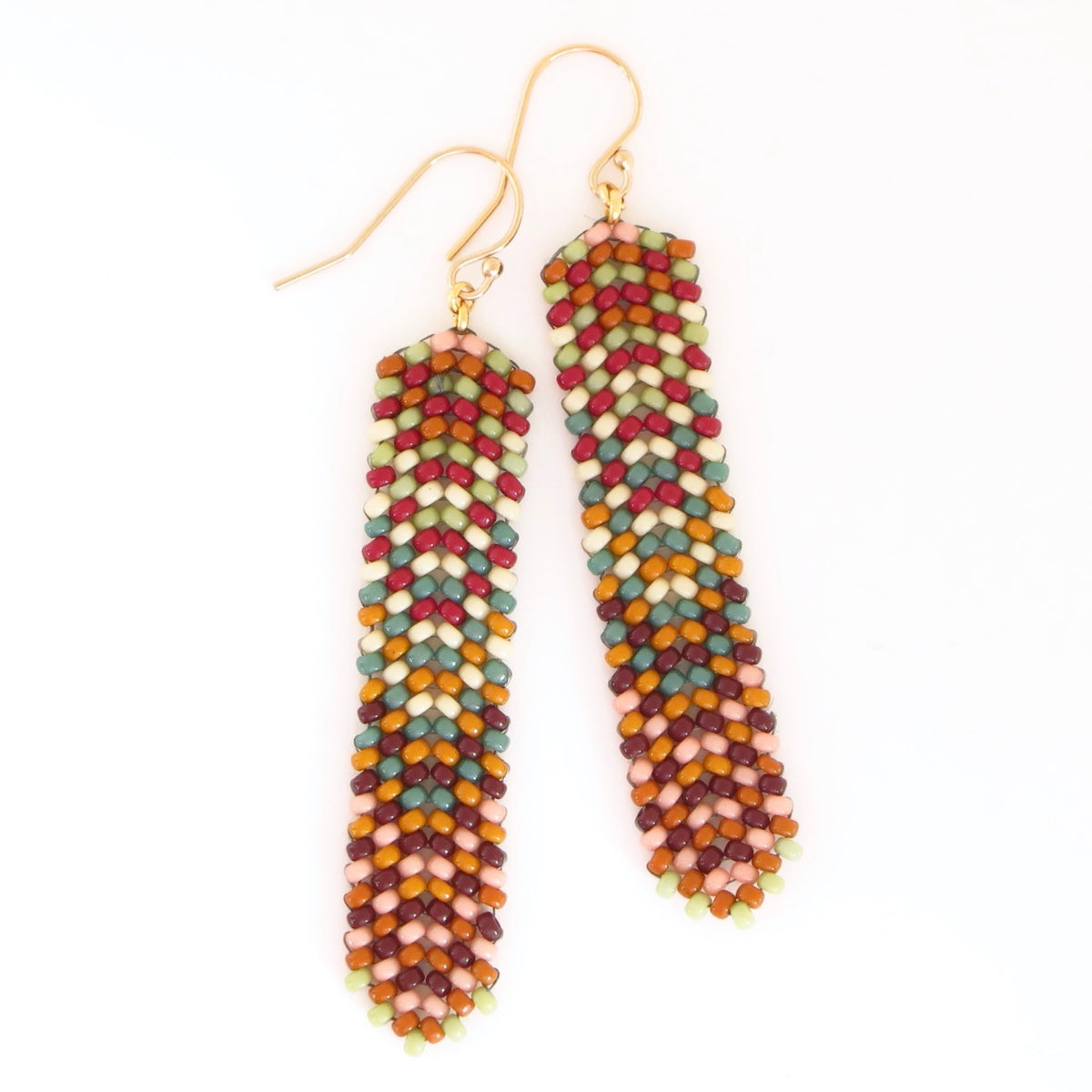 Chevron Drop Earrings
