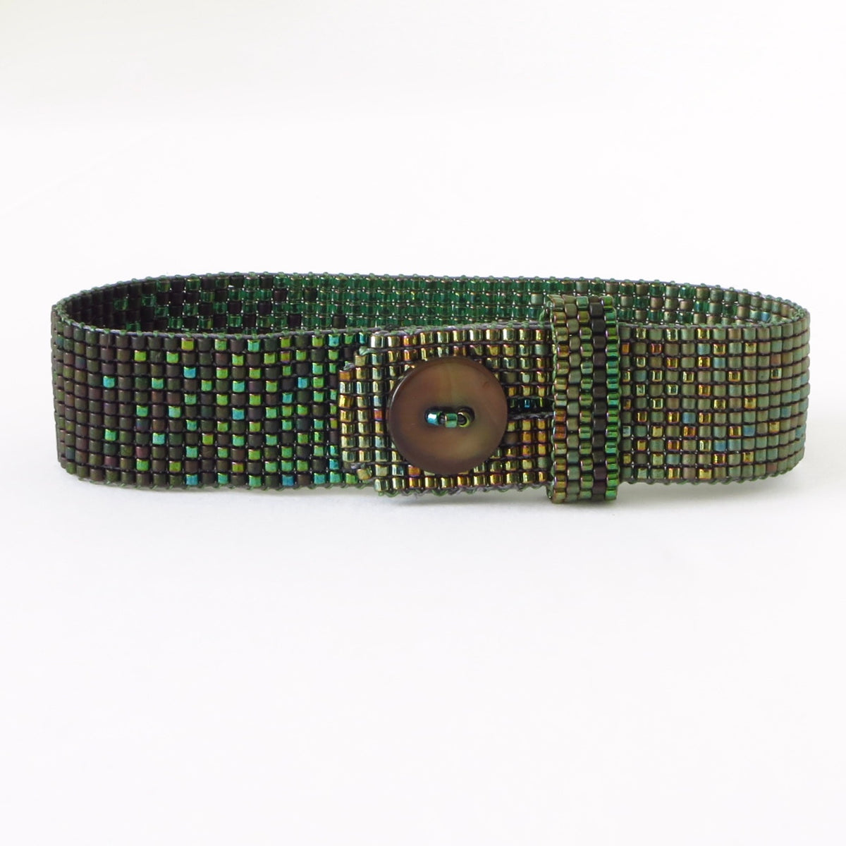 Extra Narrow Ombré Button Bracelet