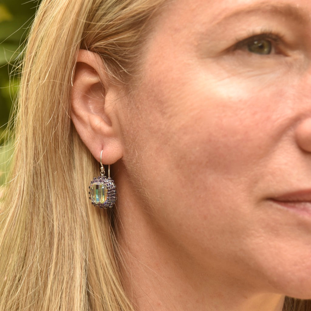 Crystal Cube Earrings